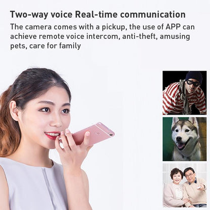 Smart Wifi Camera With Night Vision & Two-Way Audio - White Tripod Support