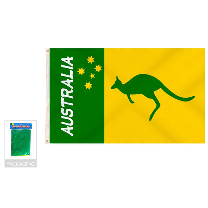 Australian Green and Yellow Flag – 90x150cm, Vibrant Patriotic Design