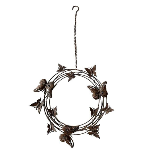 Hanging Circle Of Butterflies On Chain 36cm