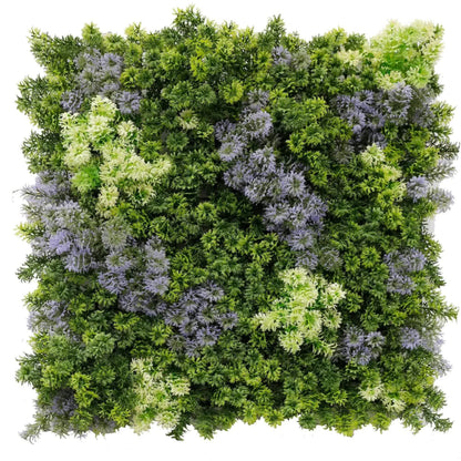 Vivid Purple and Green Moss Panel UV Resistant 100cm x 100cm (Back Order Only)