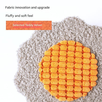 Blue-grey Cat Scratching Post with Playful Ball Toys