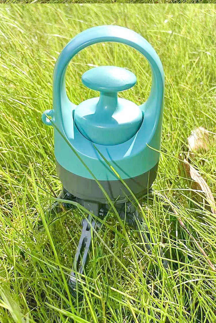 Blue Portable Pet Poop Scooper - 6-Claw Design