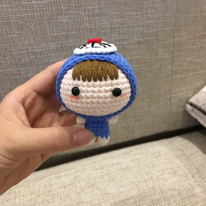 Crochet Doll Keychain Kit with Video Tutorial