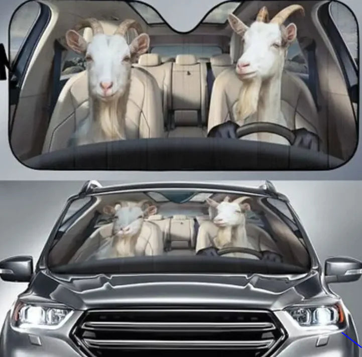 Windscreen Sunshade Front Gear Heat Insulation Free Punch