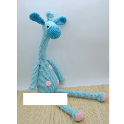 Handmade Crochet Giraffe DIY Kit with Yarn Materials