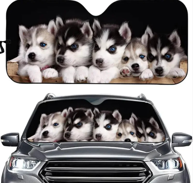 Windscreen Sunshade Front Gear Heat Insulation Free Punch