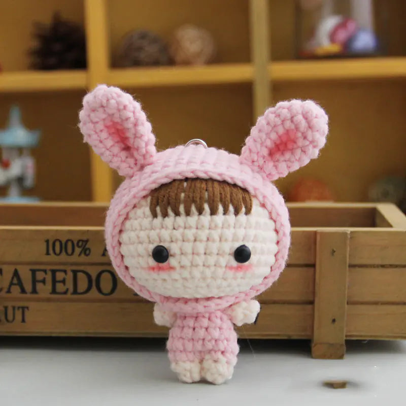 Crochet Doll Keychain Kit with Video Tutorial