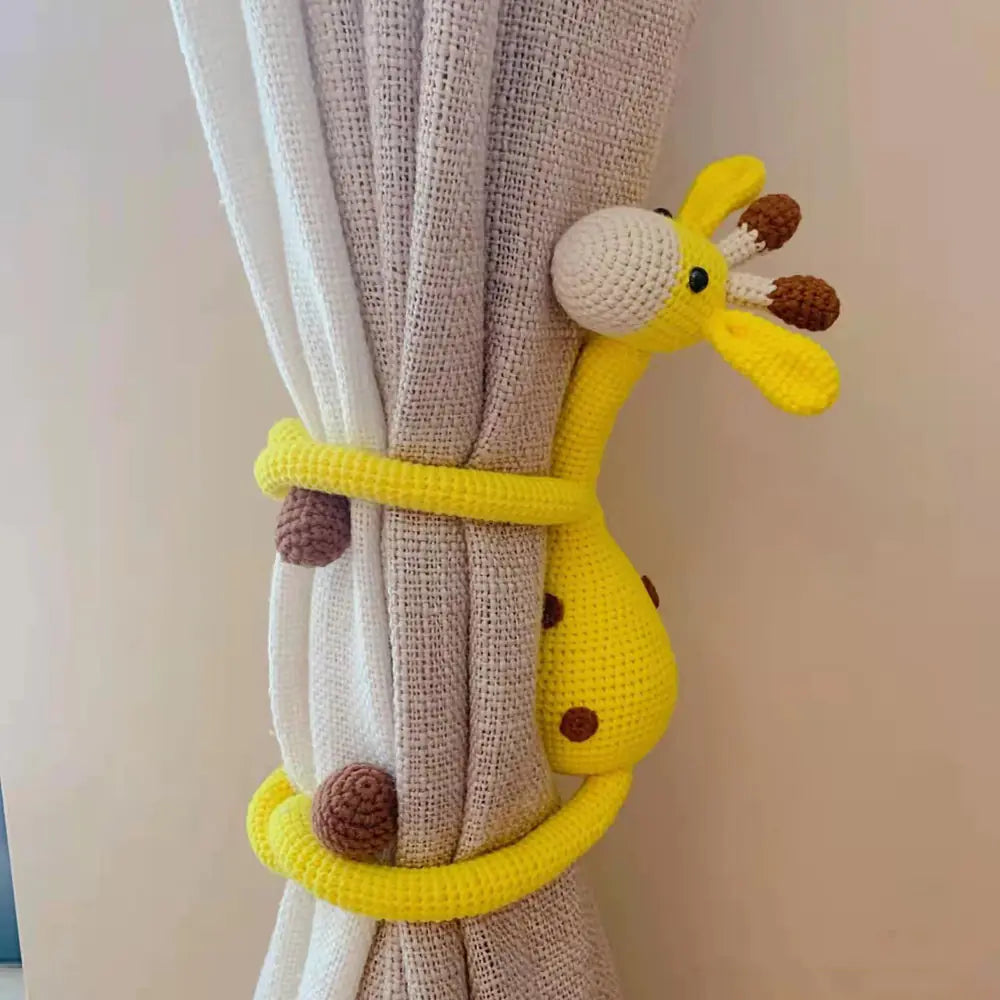 Handmade Crochet Giraffe DIY Kit with Yarn Materials