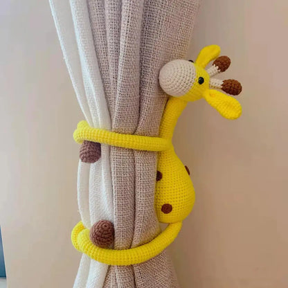 Handmade Crochet Giraffe DIY Kit with Yarn Materials