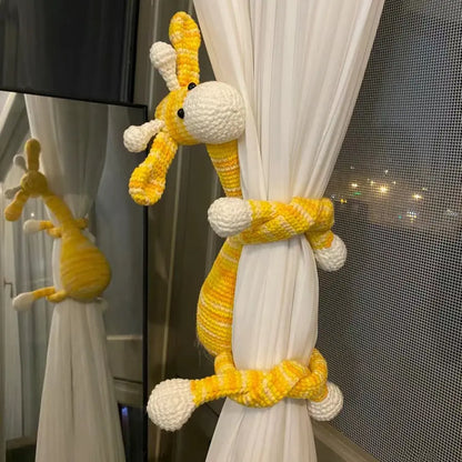 Handmade Crochet Giraffe DIY Kit with Yarn Materials