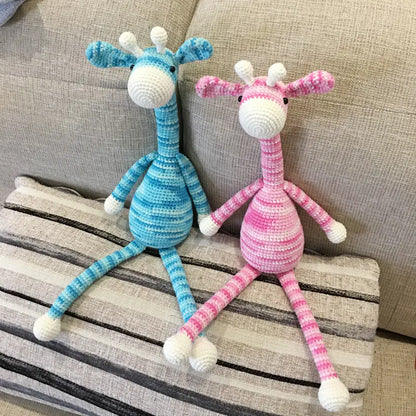 Handmade Crochet Giraffe DIY Kit with Yarn Materials