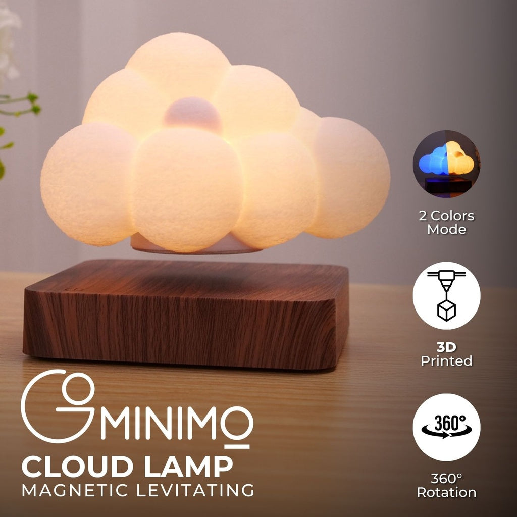 GOMINIMO Cloud Dark Brown Base Lighting Magnetic Floating Lamp Levitation