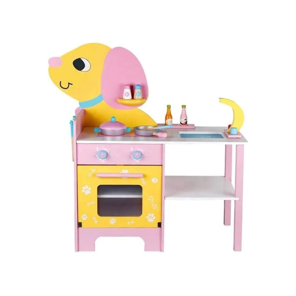 EKKIO Wooden Kitchen Playset for Kids (Puppy Shape Kitchen Set) EK-KP-108-MS
