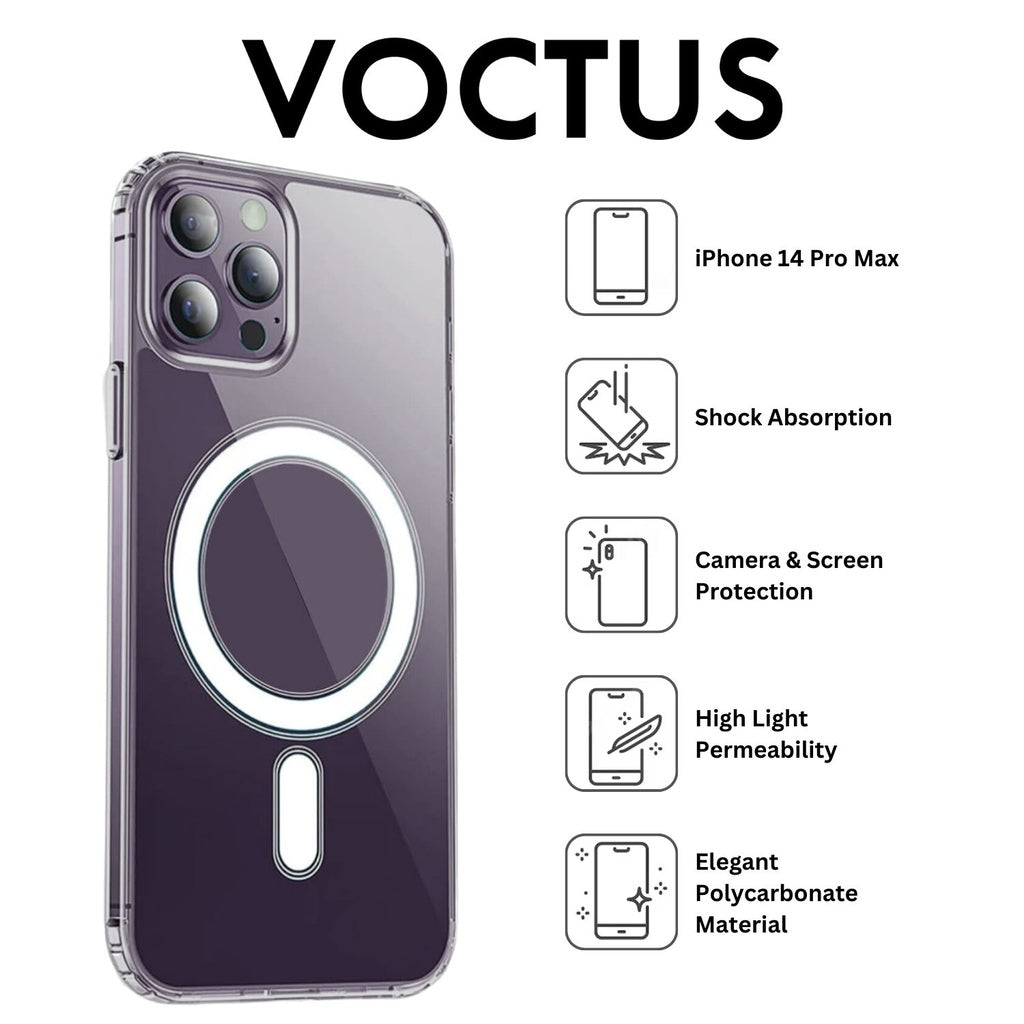 VOCTUS iPhone 14 Pro Max Magsafe Phone Case (Transparent)