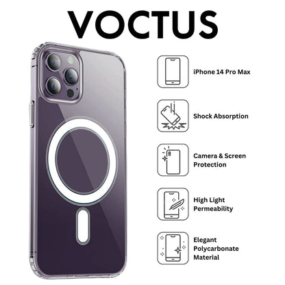 VOCTUS iPhone 14 Pro Max Magsafe Phone Case (Transparent)