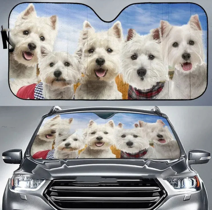 Windscreen Sunshade Front Gear Heat Insulation Free Punch