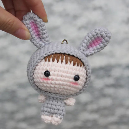 Crochet Doll Keychain Kit with Video Tutorial