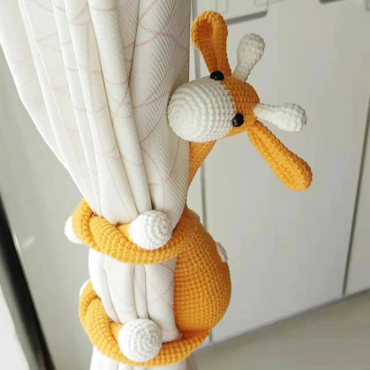 Handmade Crochet Giraffe DIY Kit with Yarn Materials